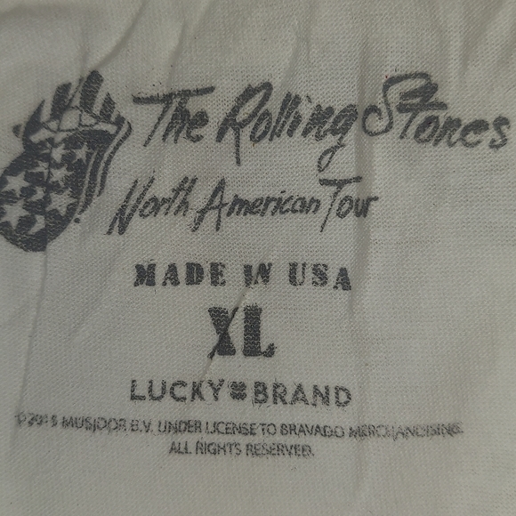 Lucky Brand Rolling Stones Mick Jagger Official T-Shirt L made USA NWT - Picture 4 of 4